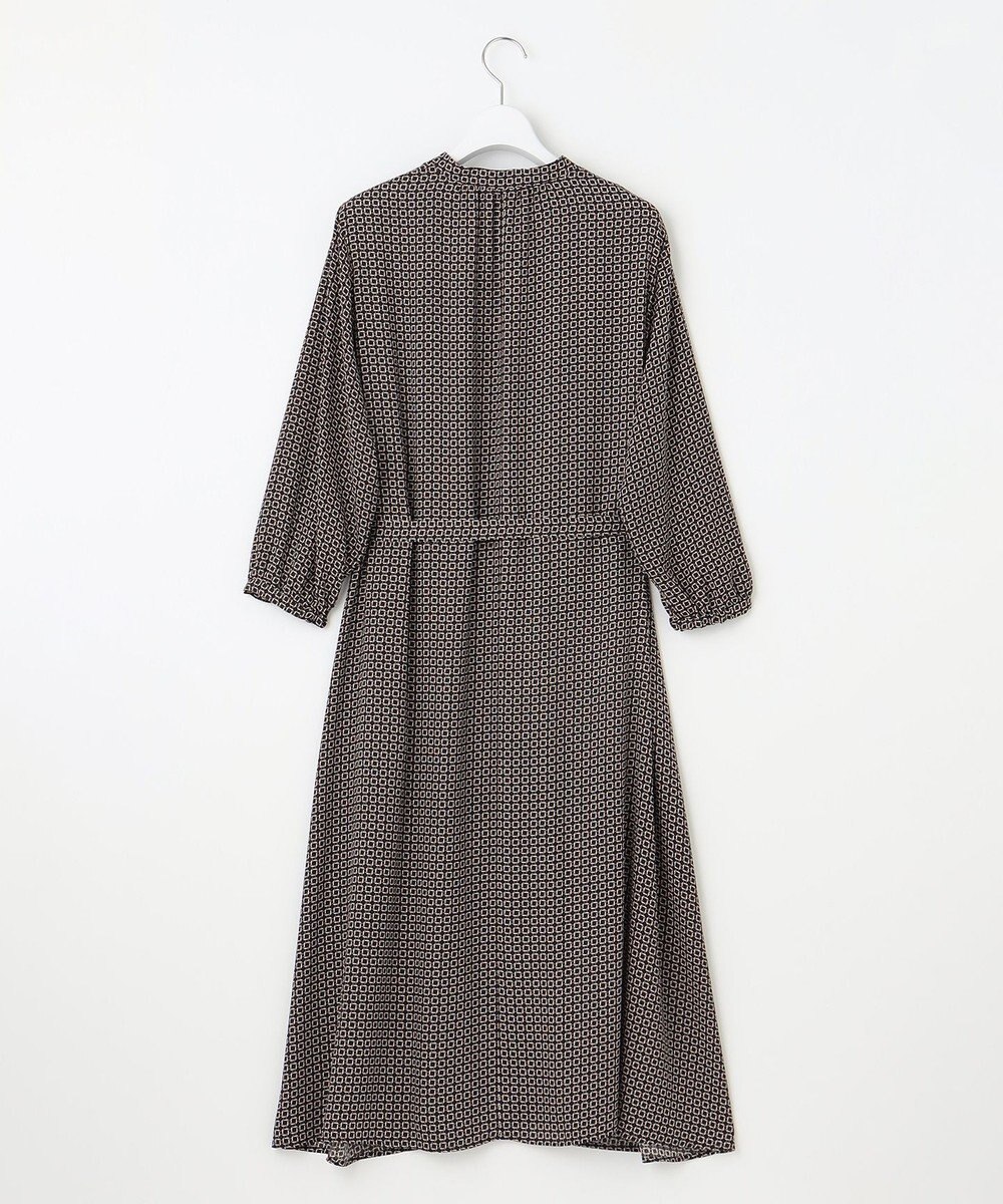 23区 【洗える】スクエアチェーンプリント ワンピース 