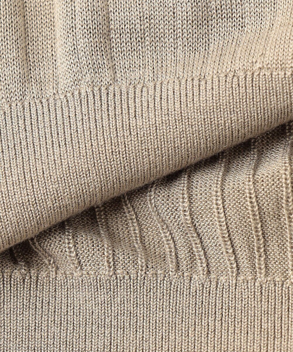 23区 【エステータ】シルクリブ タートルニット 