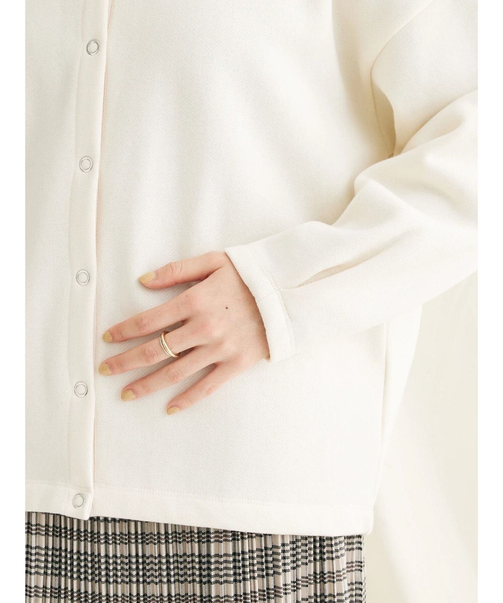 CRAFT STANDARD BOUTIQUE 裏起毛リングドットカーディガン 