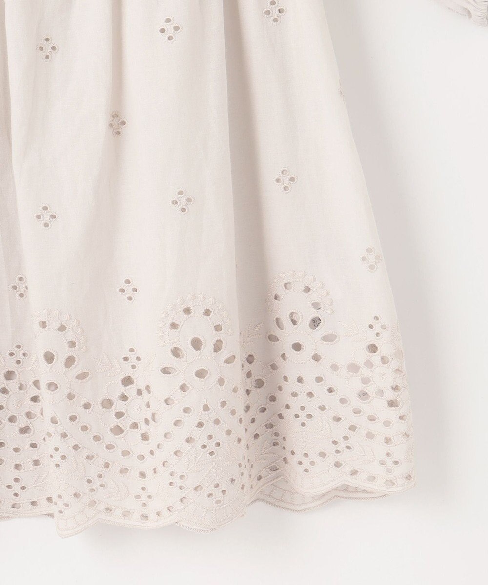 23区 【SLOW/洗える】エンブロイダリーレース ブラウス 