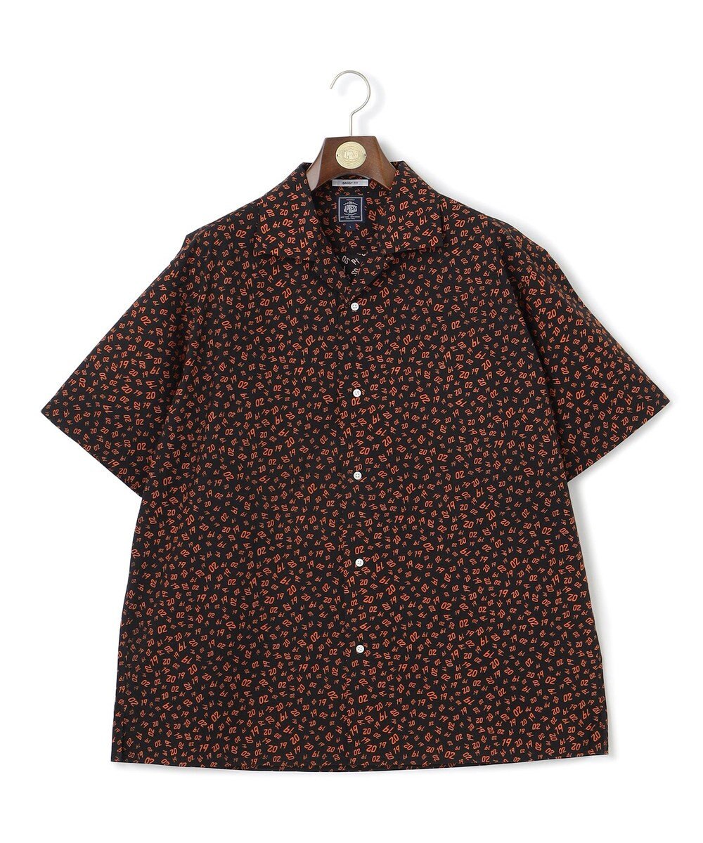 J.PRESS MEN 【J.PRESS ORIGINALS】Broad Print 1902 Open Collar Shirt 