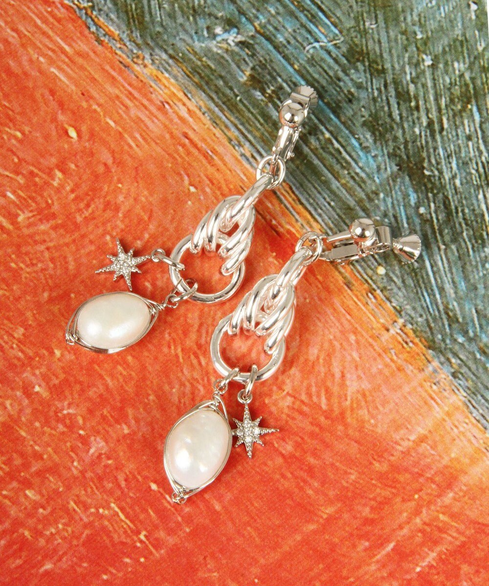 パール 八芒星ガラス装飾イヤリング Wythe Charm ファッション通販 公式通販 オンワード クローゼット