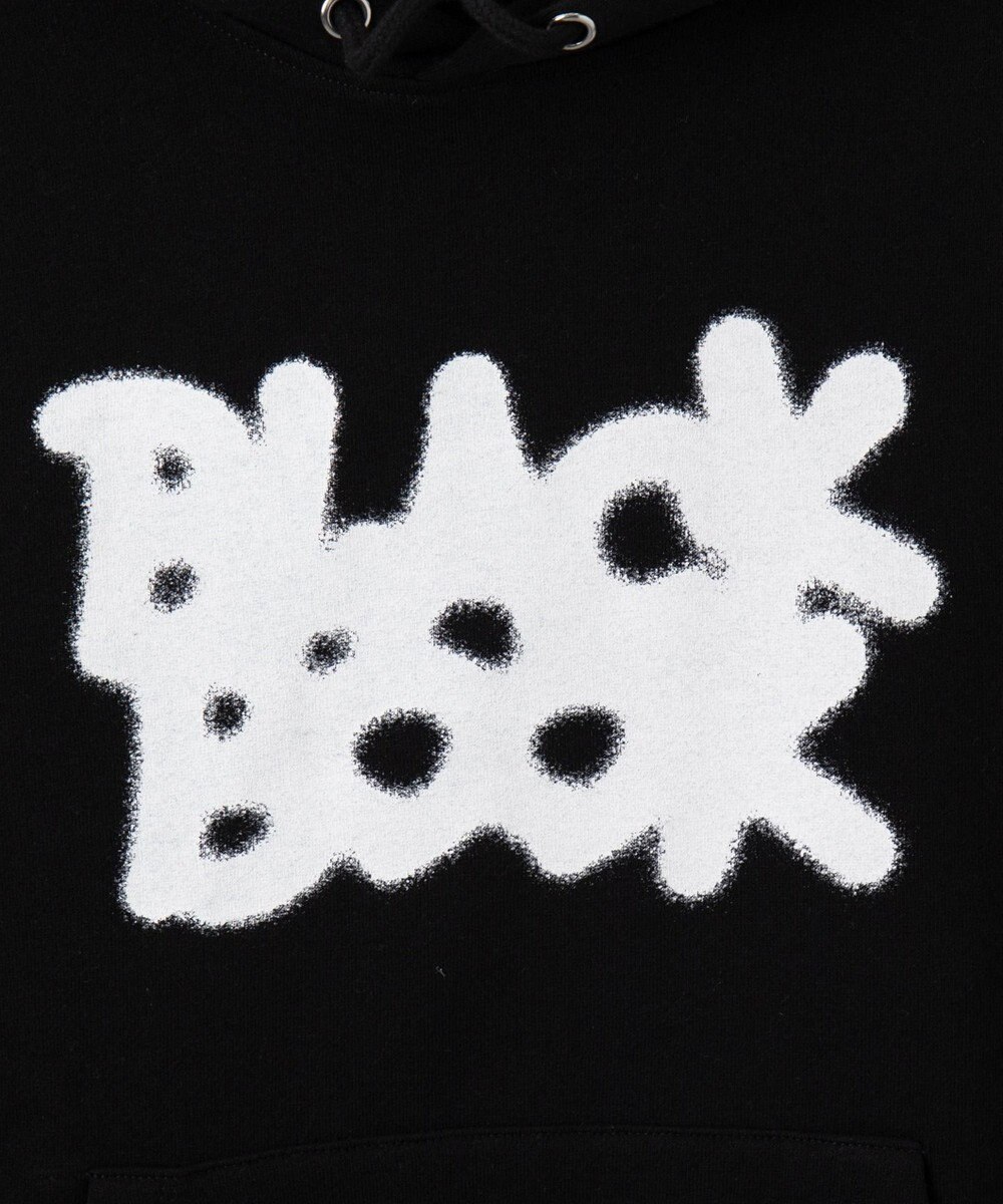 WEGO 【ユニセックス着用ITEM/裏起毛/SMLサイズ展開】リラックスフィットスプレーグラフィックパーカー 