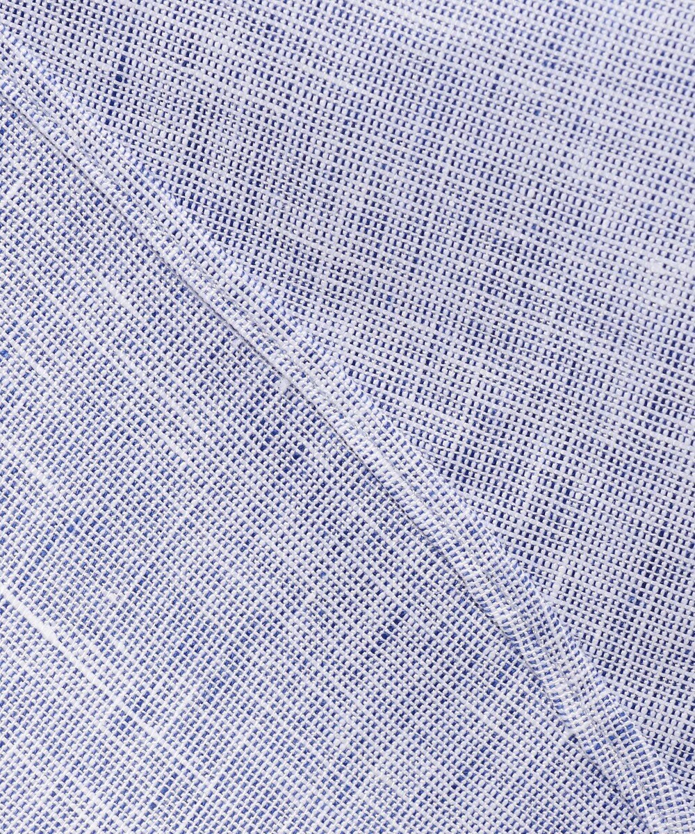 JOSEPH ABBOUD 【麻100％・軽い・涼しい】 モイスチャーリネンバンドカラーシャツ 