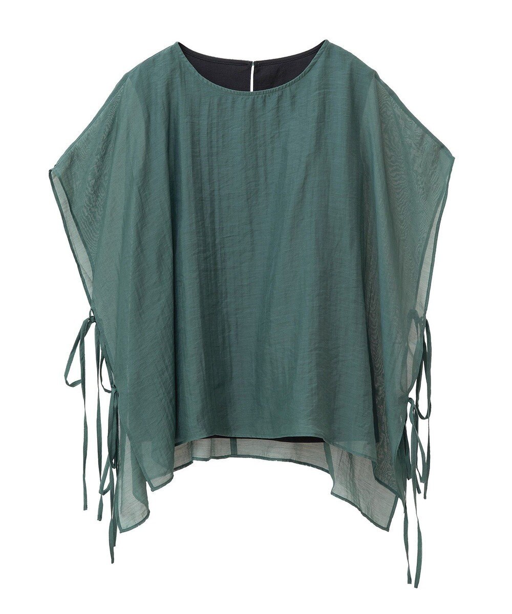 YECCA VECCA サイドリボンシアーレイヤードプルオーバー 