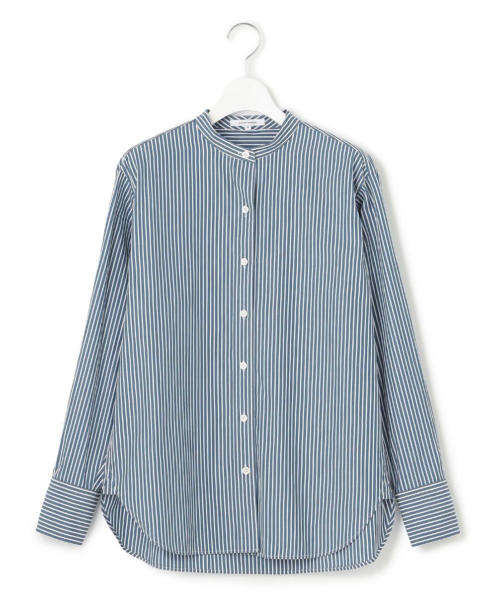 23区 【洗える】CANCLINI バンドカラー シャツ 