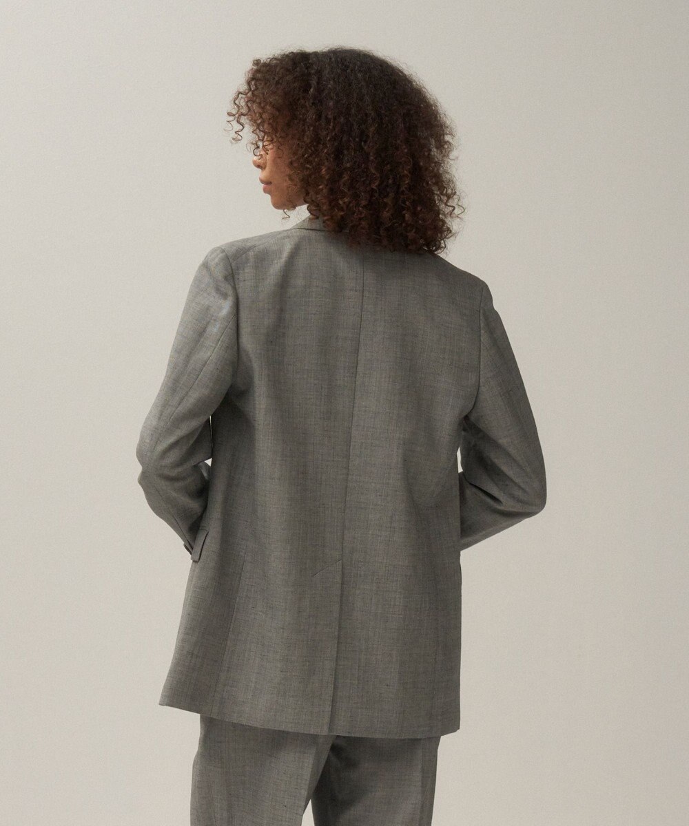ATON WOOL LINEN SHARKSKIN | ダブルジャケット 