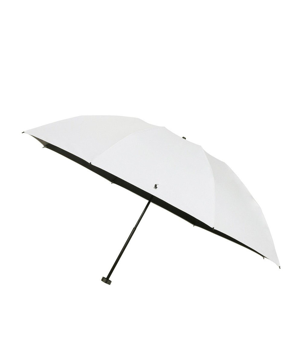 MOONBAT 【軽量/大きめ】POLO RALPH LAUREN 遮光 晴雨兼用 折りたたみ日傘 ワンポイント ポロポニー 60cm 