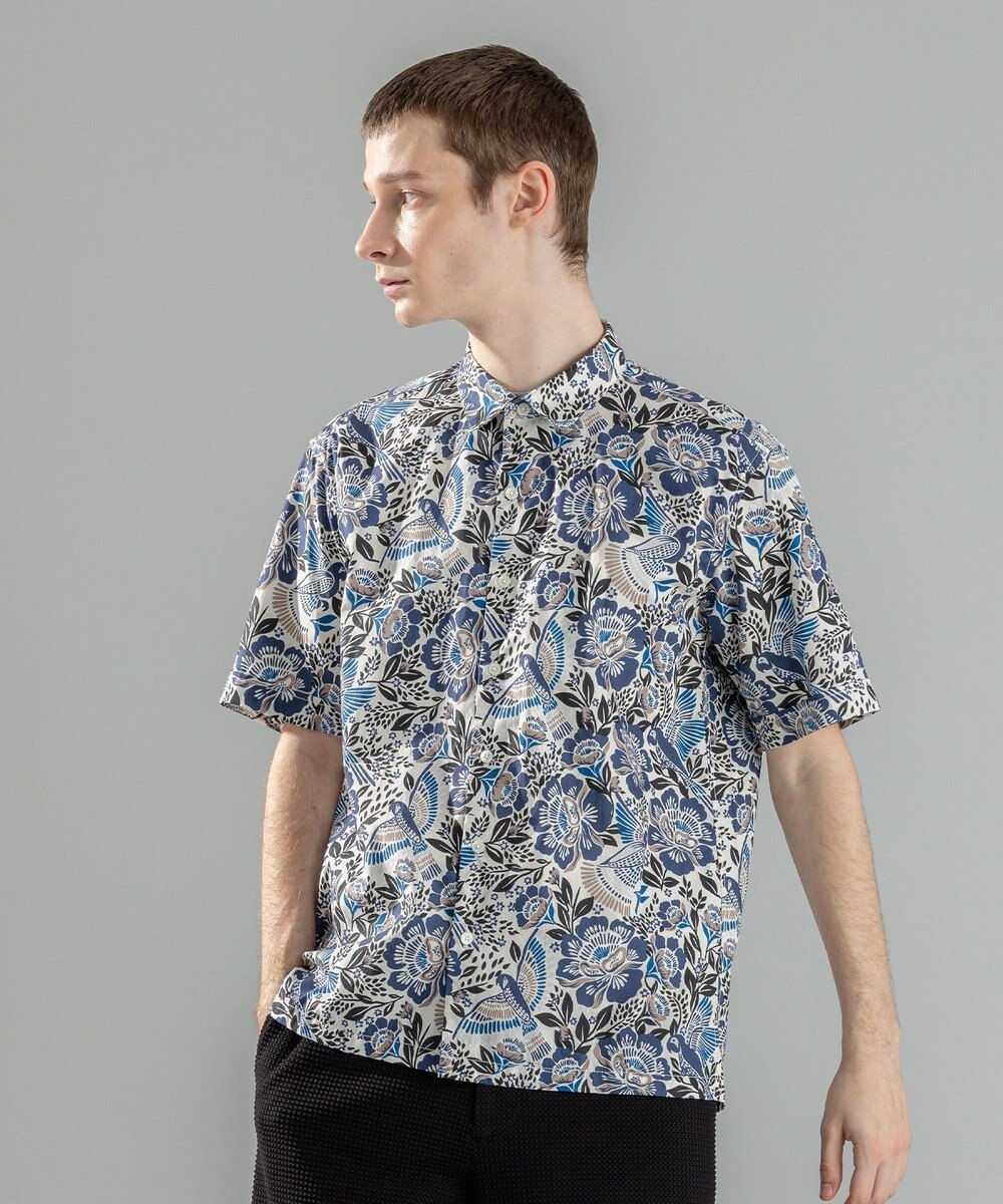 JOSEPH HOMME 新柄【洗える】メキシカントロピカルプリント　半袖レギュラーカラーシャツ 