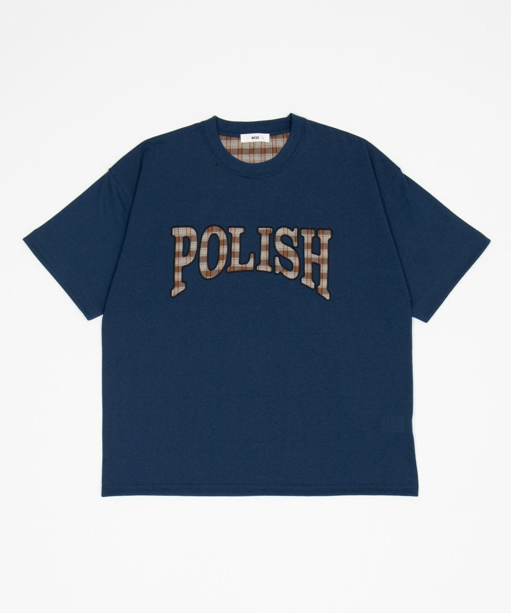 WEGO 【ユニセックス着用ITEM】チェックディテールロゴT（SS） 