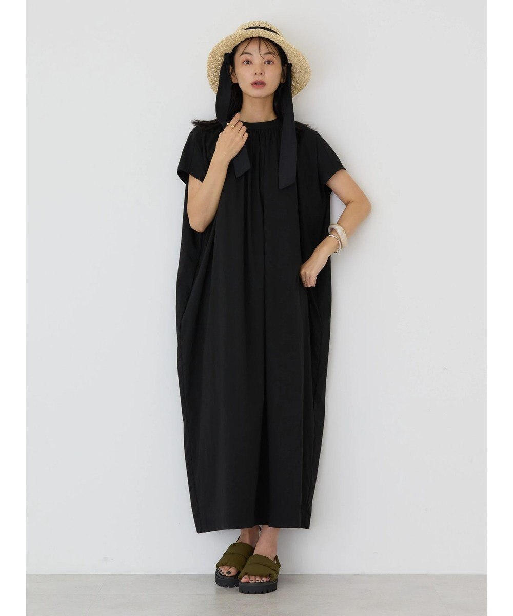 AMERICAN HOLIC 接触冷感丈違いフレンチスリーブワンピース 