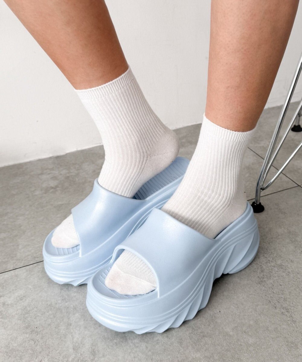 WEGO 厚底デザインラバーサンダル 