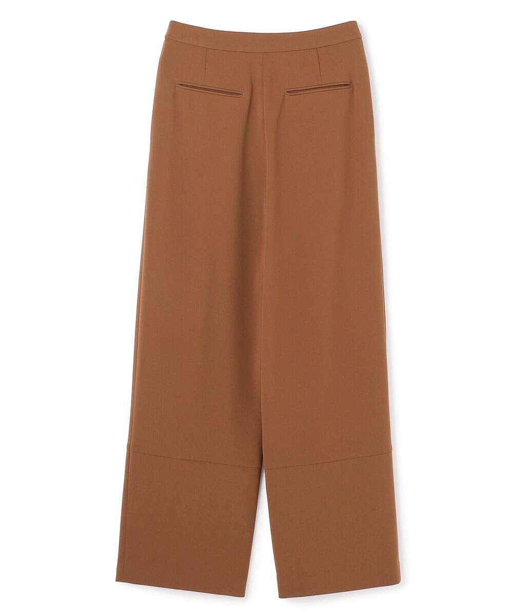 BEIGE， GYPSUM / シルキータッチ セミワイドタックパンツ 