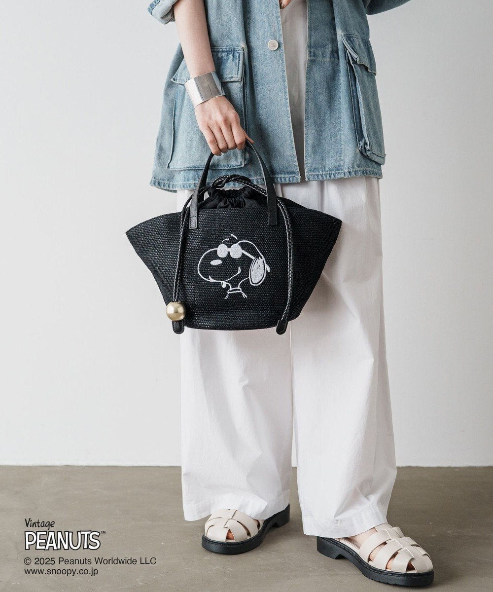 russet 【2025SS】《PEANUTS×russetコラボ第二弾》カゴトートバッグ小(CE-1515) 