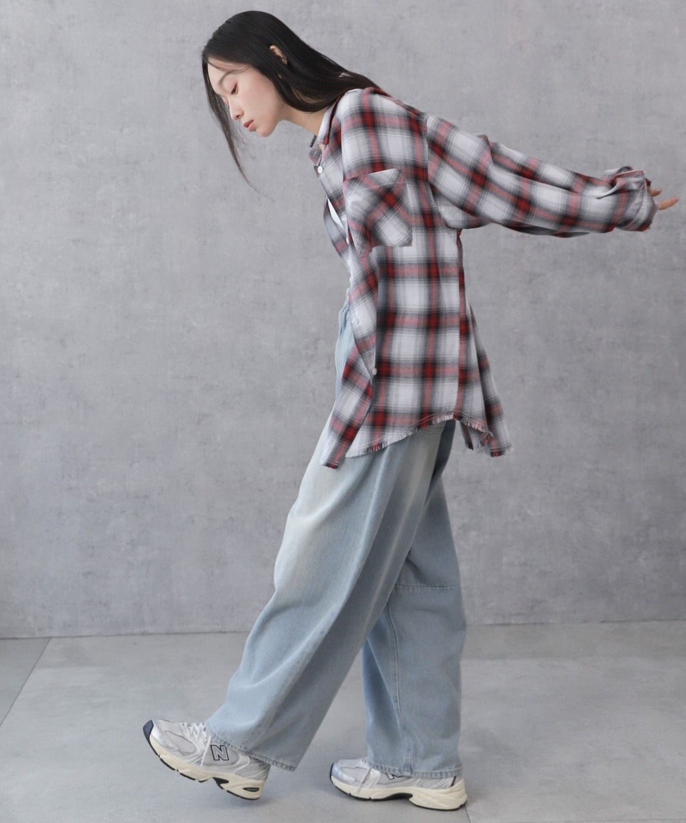 WEGO チェックBIGシャツ 