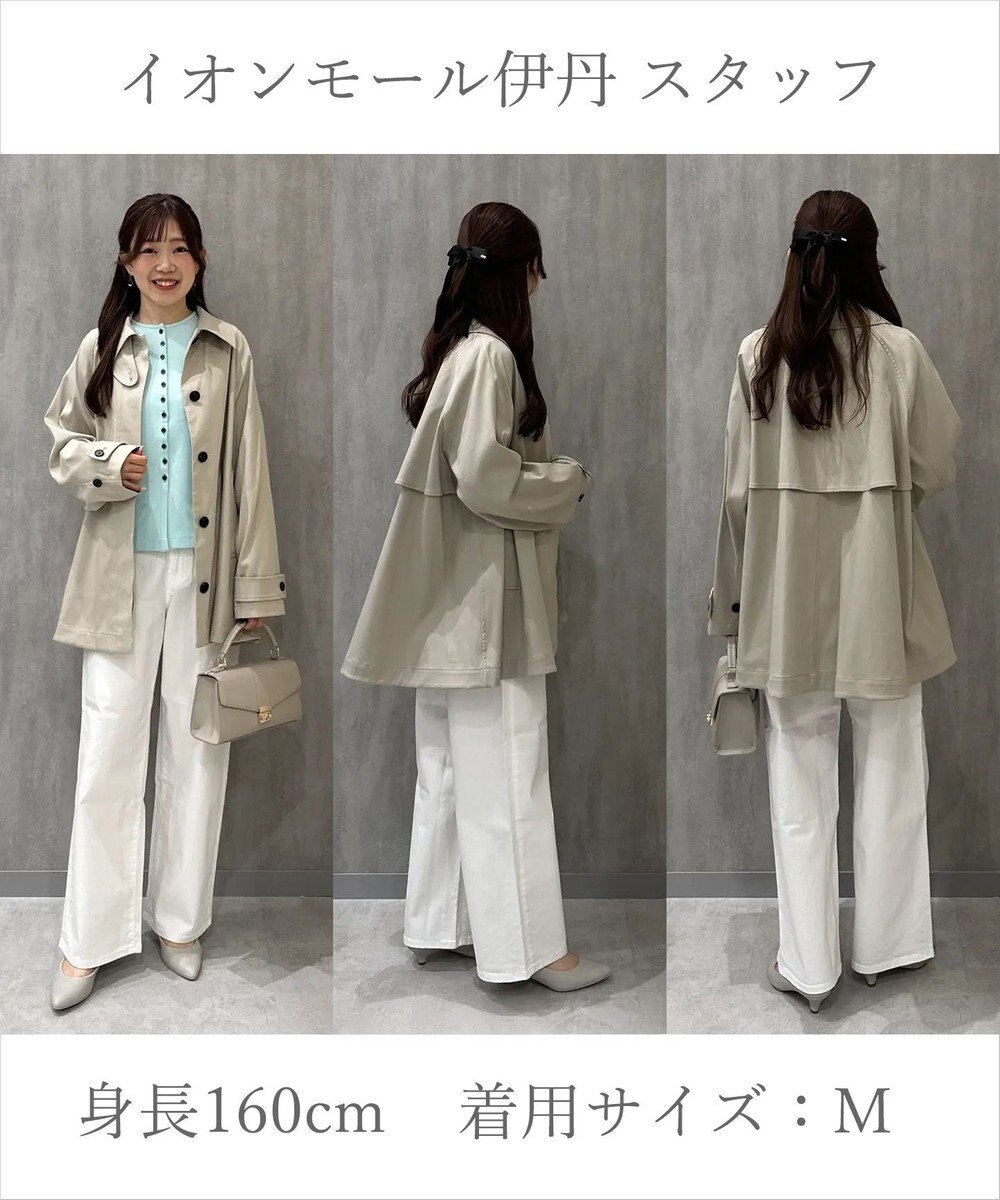 UNFILO 【昨年即完！春の売れ筋1位コート】Aライン スプリングコート 