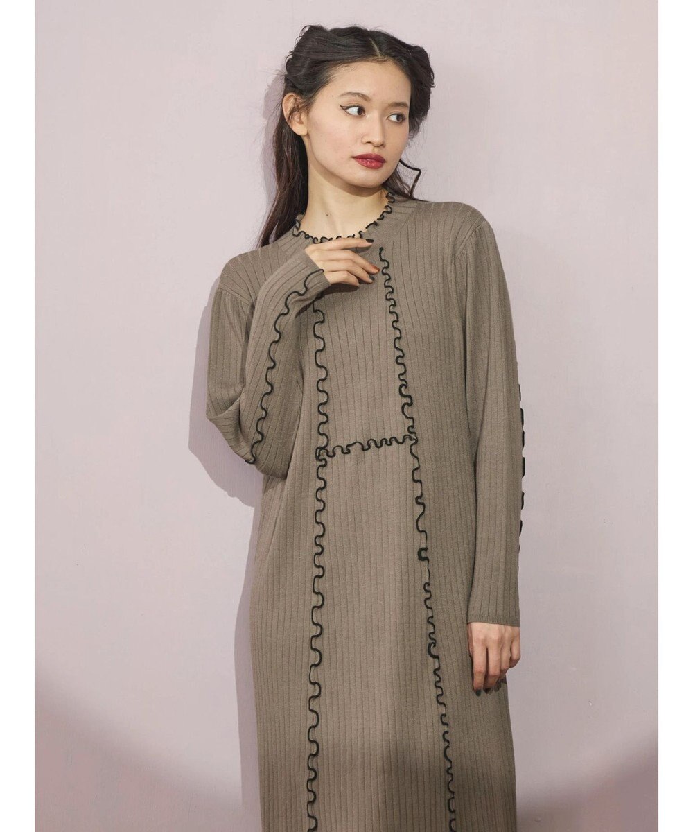 Green Parks ■ＥＳＣＡＲ　メローキリカエニットワンピース 