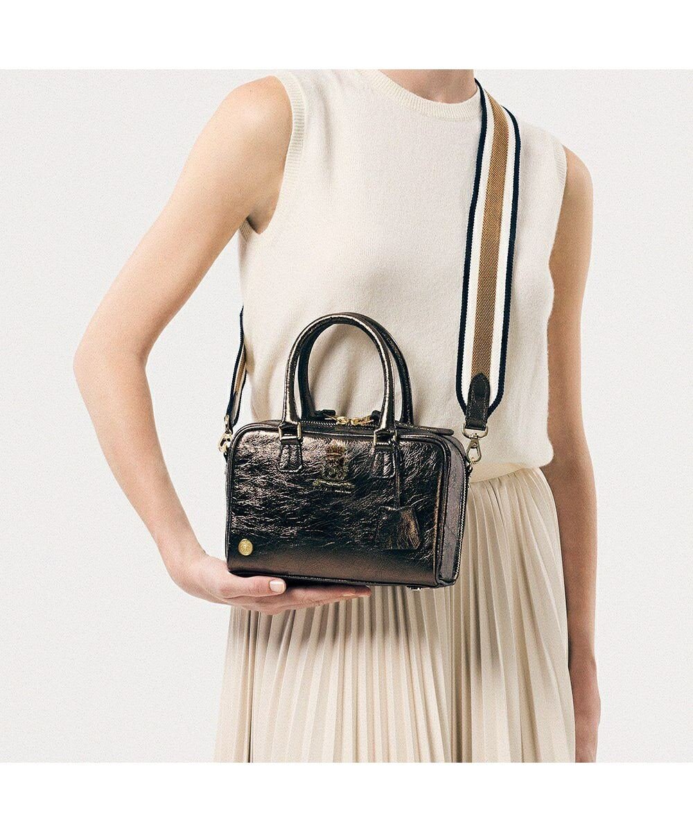 A.D.M.J. 【牛革】イタリアンレザークラックメタル2WAYボストンM 