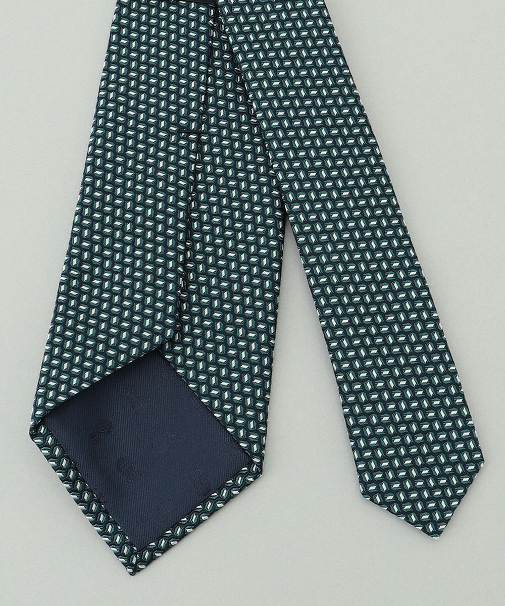 GOTAIRIKU 【日本製】西陣ネクタイ_ネイビー×グリーン系 