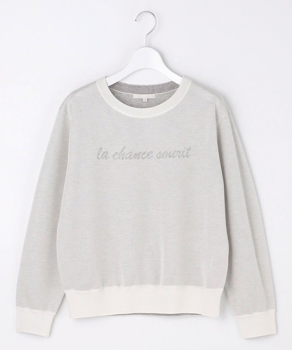 自由区 L グラフィックジャカード ニット 