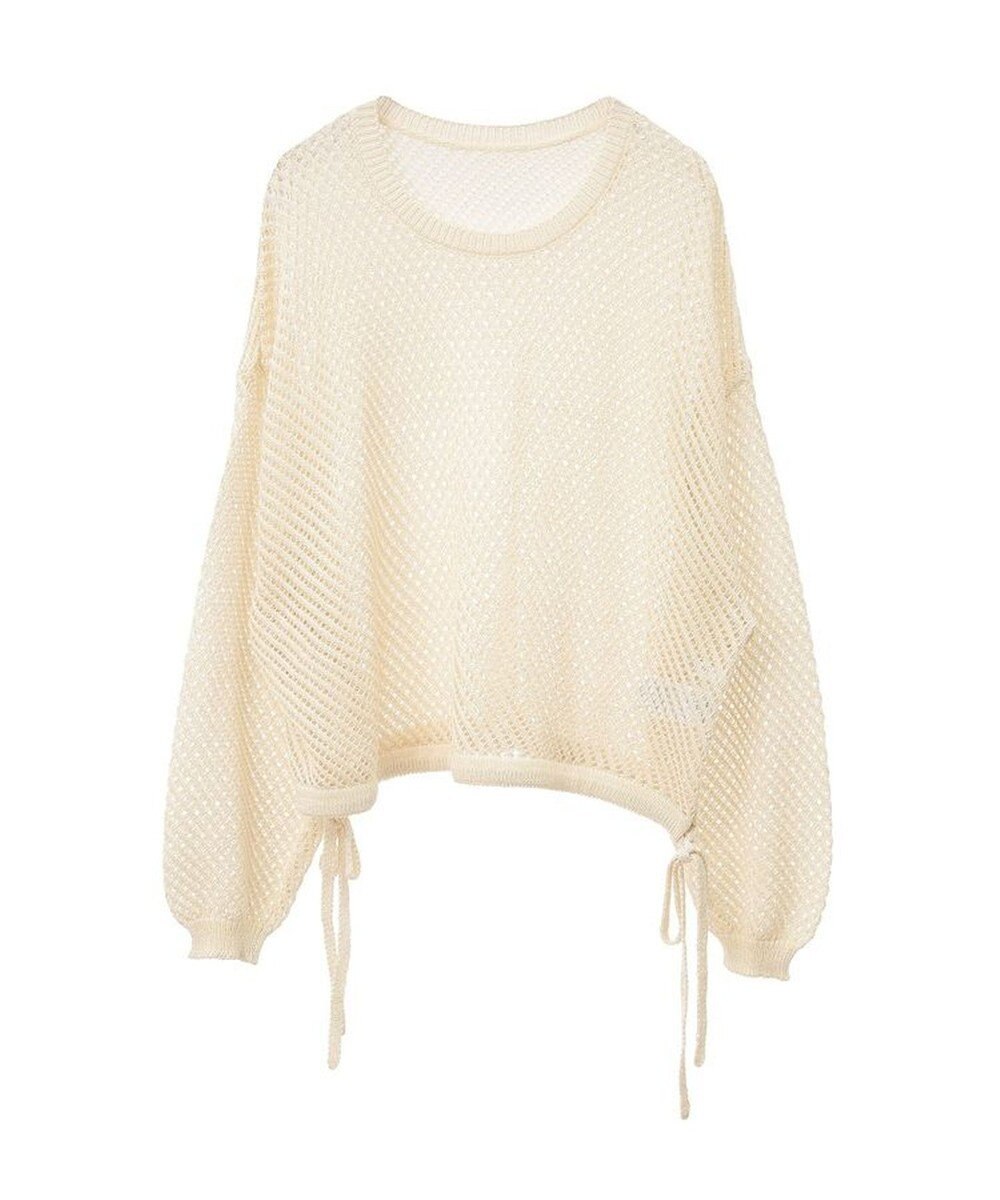 Green Parks ラメメッシュニットプルオーバー 