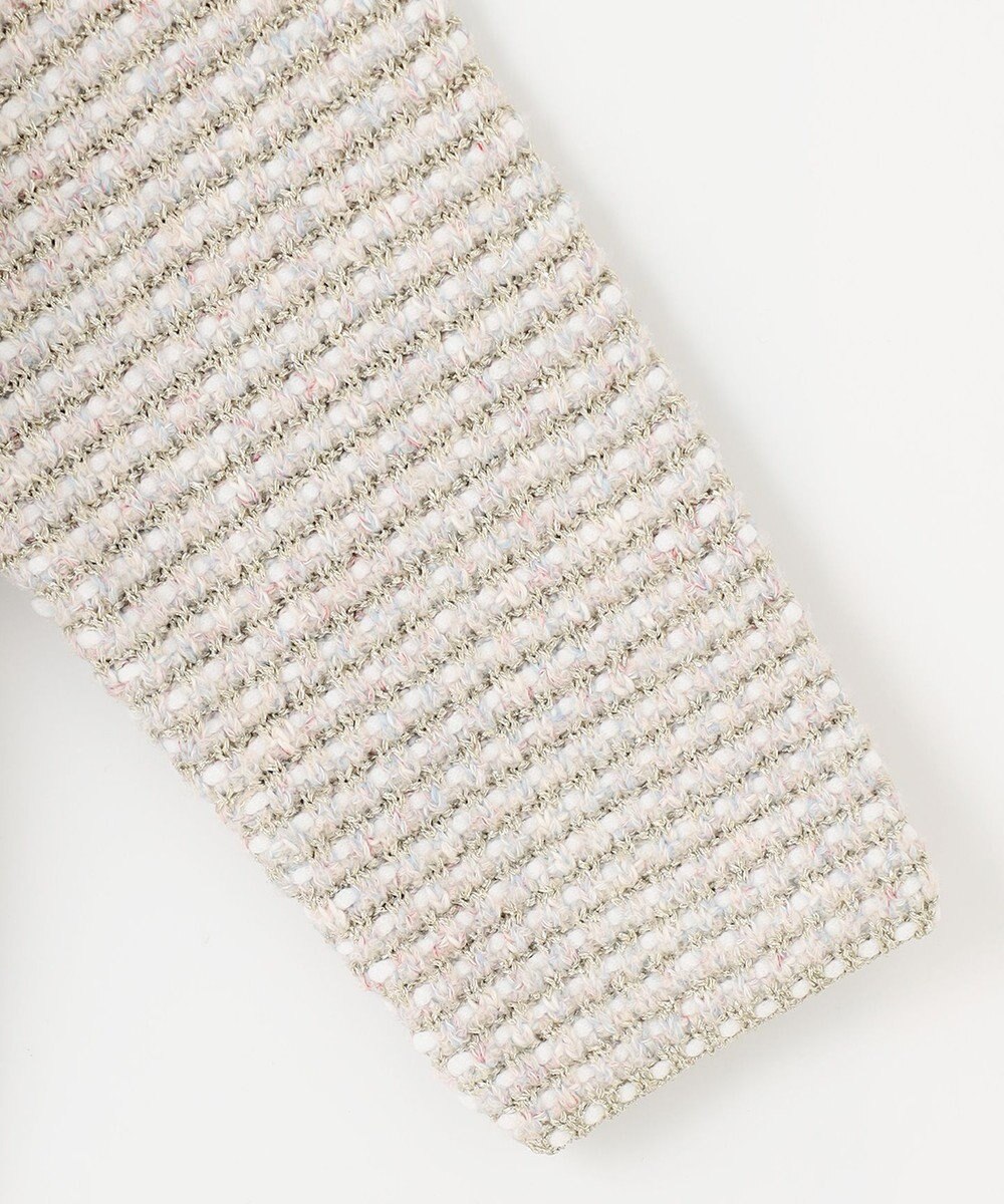 自由区 S ツイード調ニット ジャケット 