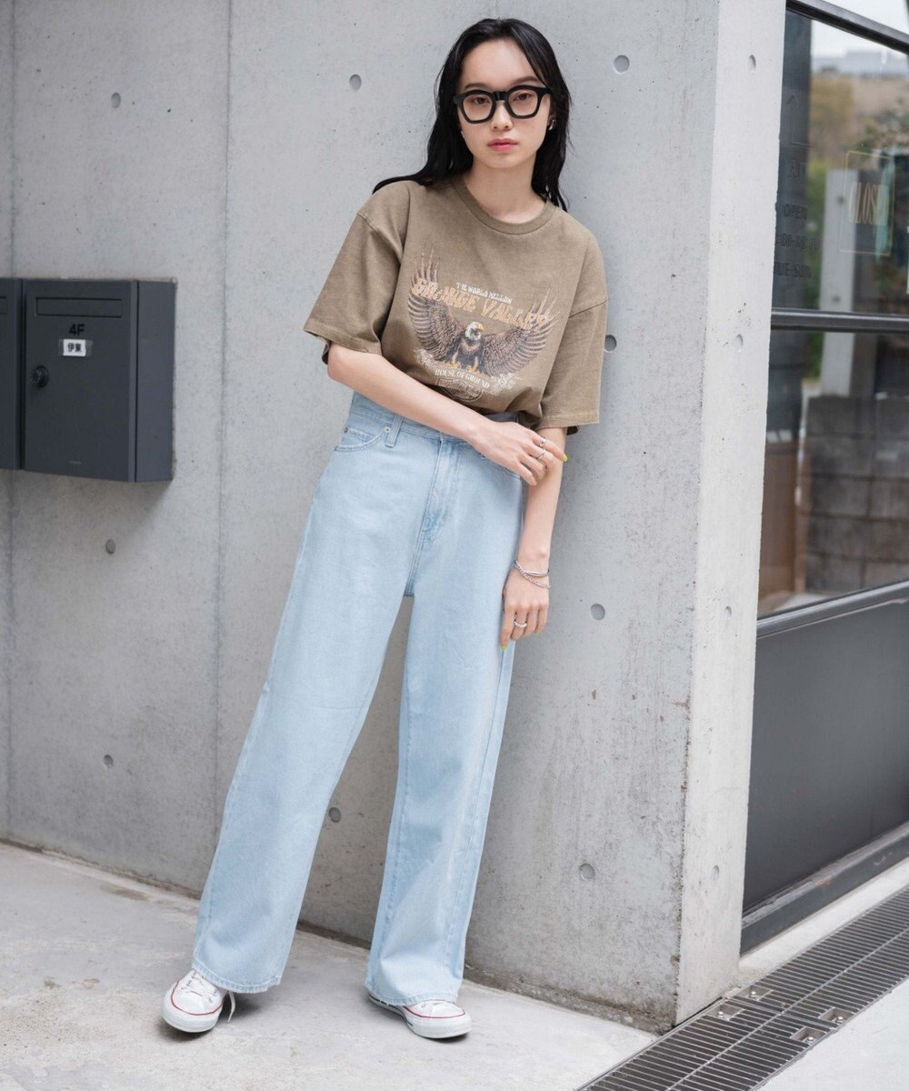 WEGO ピグメントBIGTシャツ 