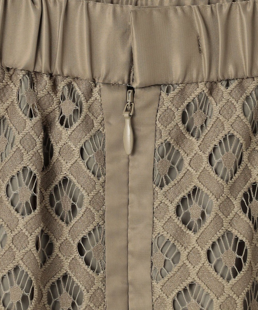 自由区 【SHIHOさん着用・こだわり素材・セットアップ対応】パネルレース スカート 