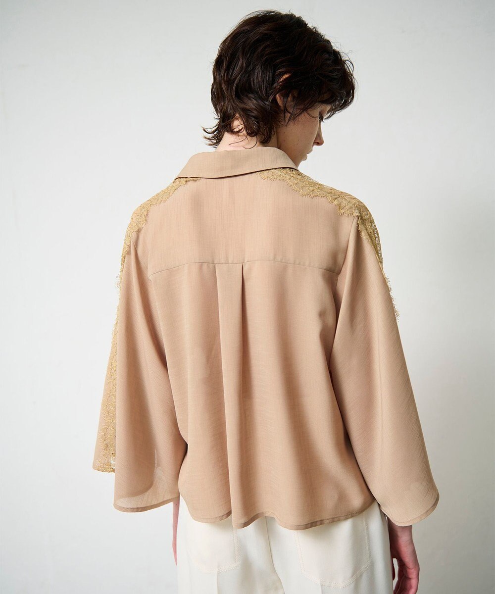 GRACE CONTINENTAL シアーポンチョシャツ 