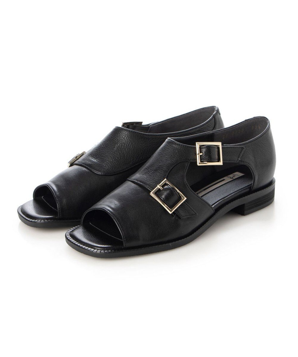 ing <ing>ダブルモンクサイドオープンシューズ 