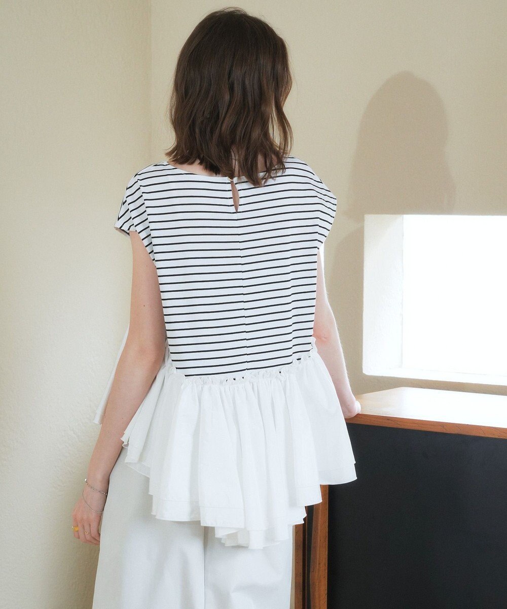 YECCA VECCA アシメペプラムカットソー 