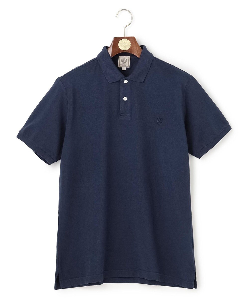 J.PRESS MEN コットンカノコオーバーダイ ポロシャツ 