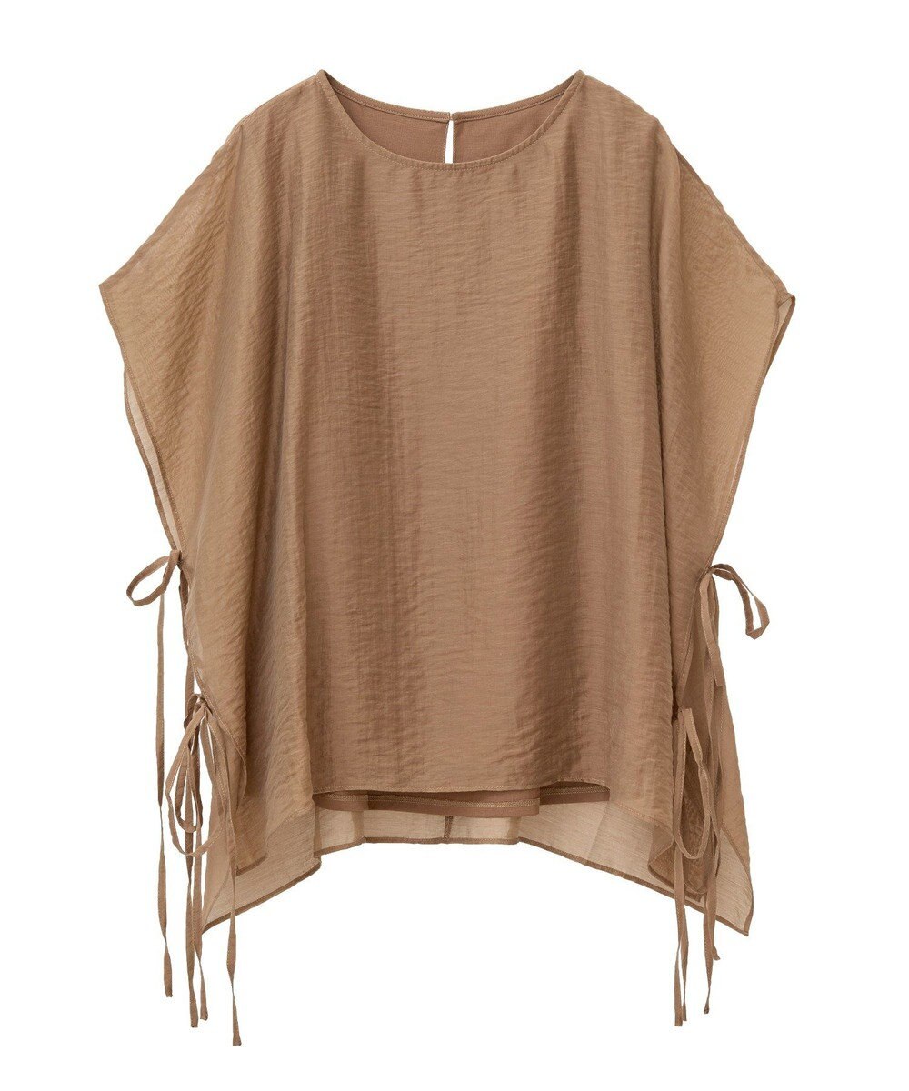 YECCA VECCA サイドリボンシアーレイヤードプルオーバー 