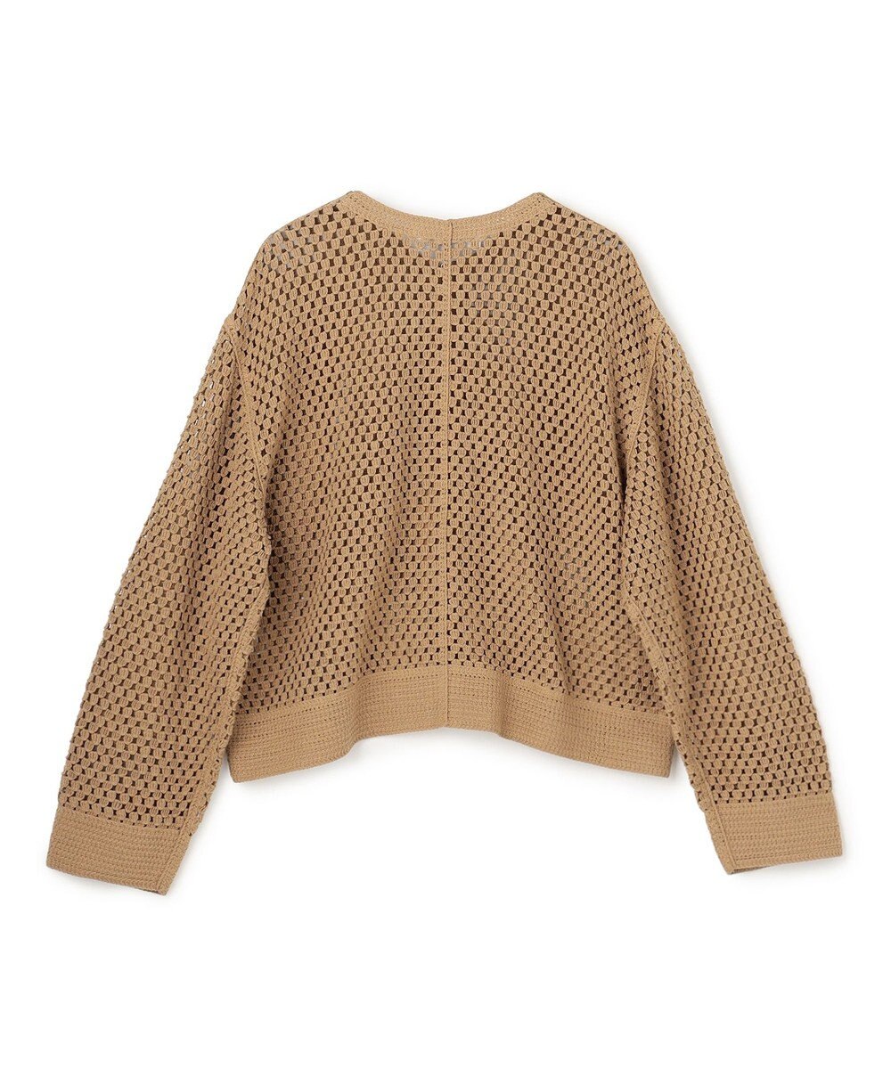 UNFILO クロシェレースニット ZIPカーディガン 