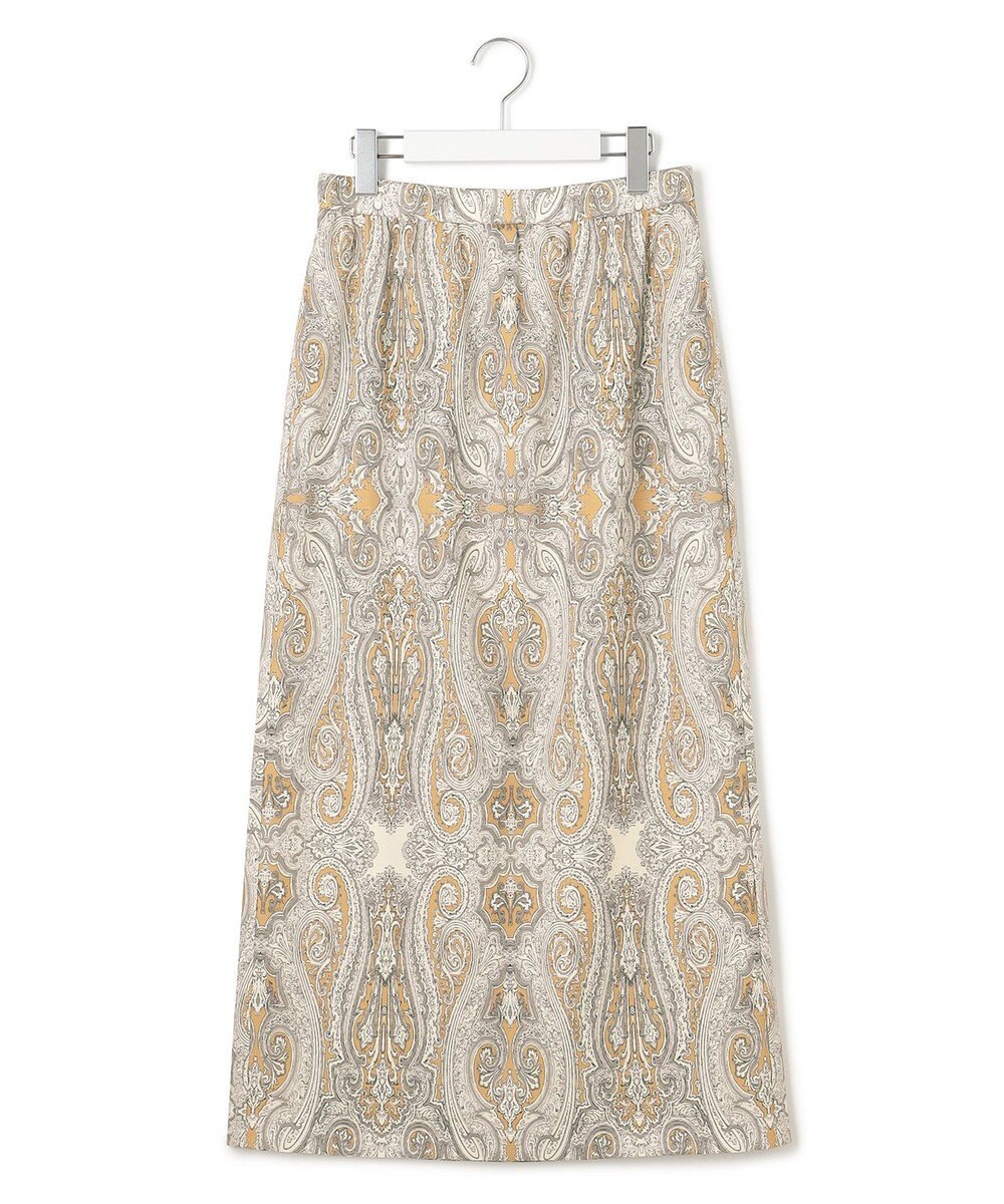 23区 【洗える】Rattiドローイングペイズリープリント スカート 