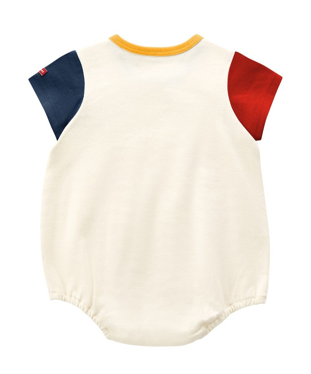 MIKI HOUSE HOT BISCUITS 【70-80cm】【Everyday Series】ワンポイント 半袖ボディシャツ 