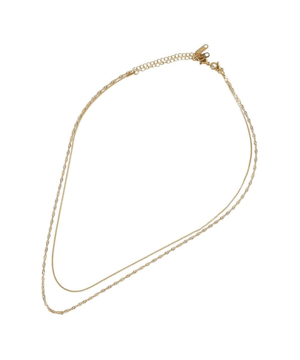 YECCA VECCA 【2本SET】ステンレス2連ネックレス 