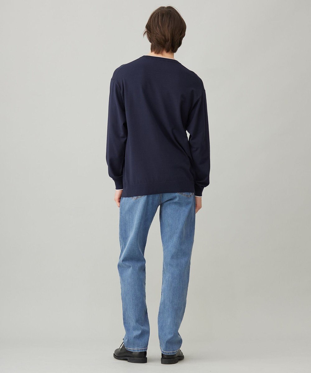 UNFILO MENS スタイリッシュ ニット プルオーバー 