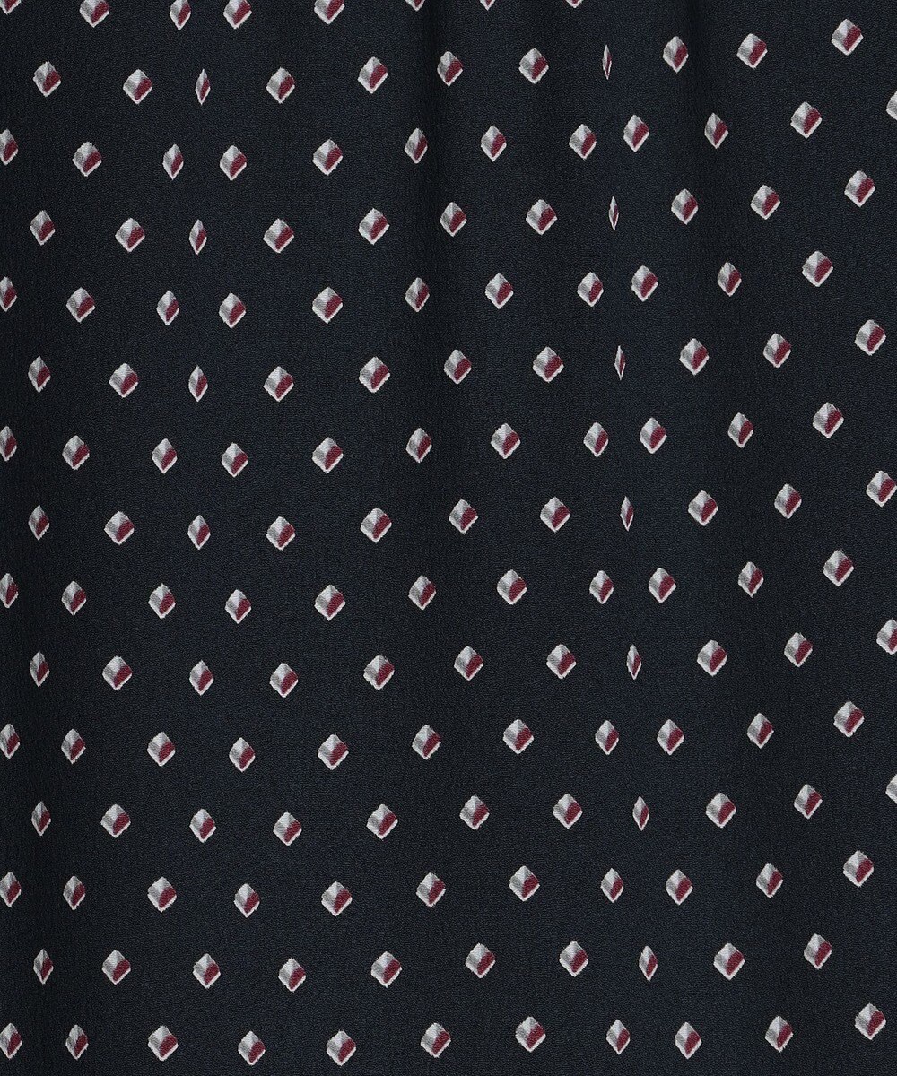 J.PRESS LADIES L 【洗える】ジオメトリックプリント ワンピース 