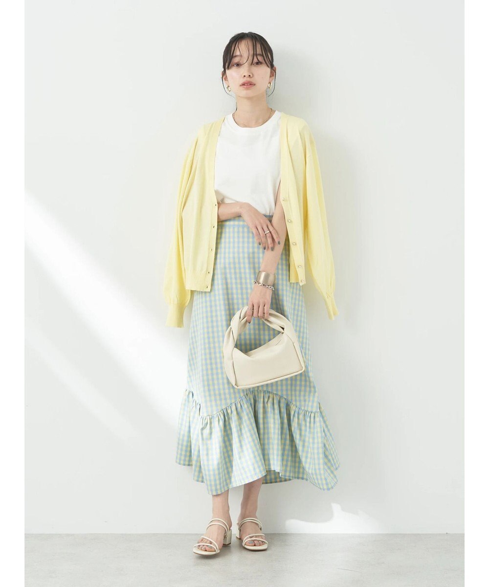 earth music&ecology イレヘムチェックスカート 