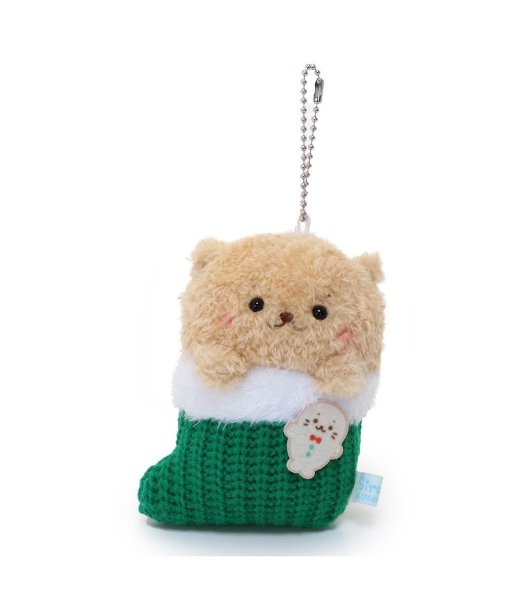 Mother garden しろたん クリスマス靴下キーホルダー 《らっこいぬ》 単品 