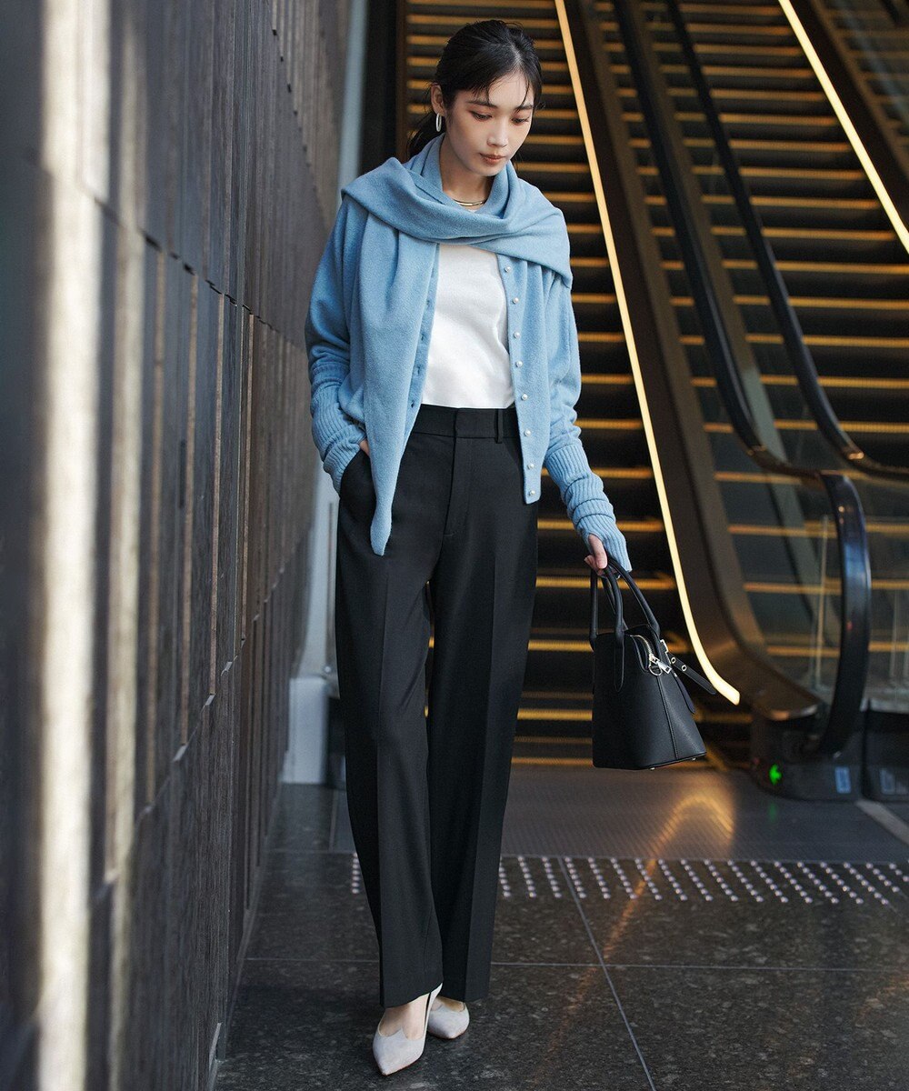 UNFILO L 【ウエストゴム/14サイズ展開】beauty warm pants ワイド 