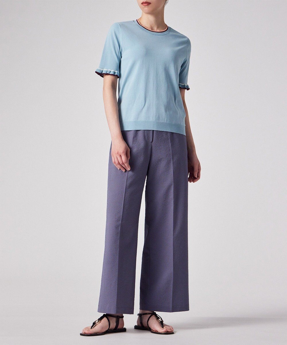 Paul Smith 【洗える】フレアスリーブ 半袖ニット 
