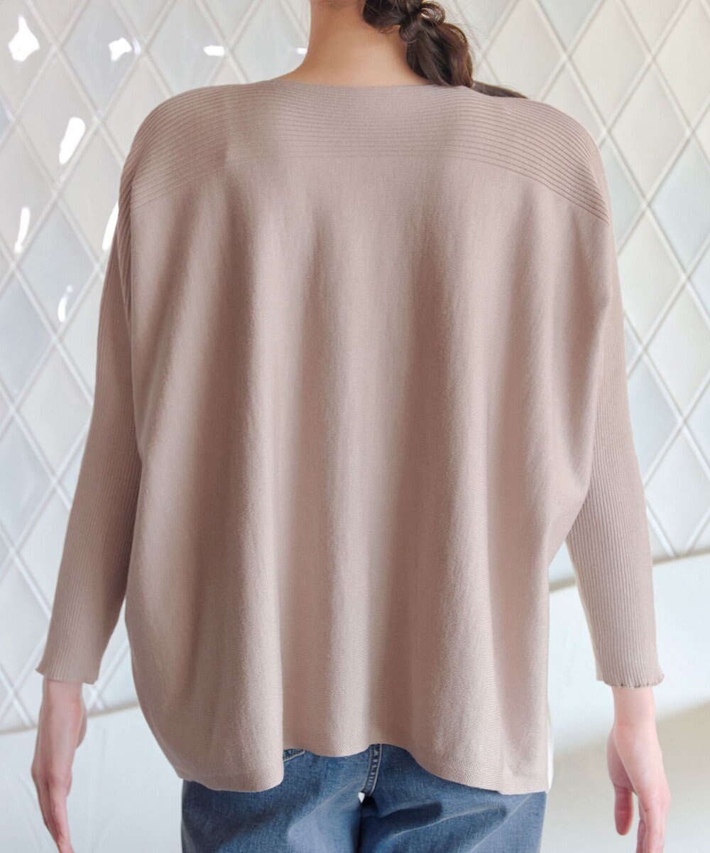 Tiaclasse 前後2wayバイカラーニットプルオーバー 