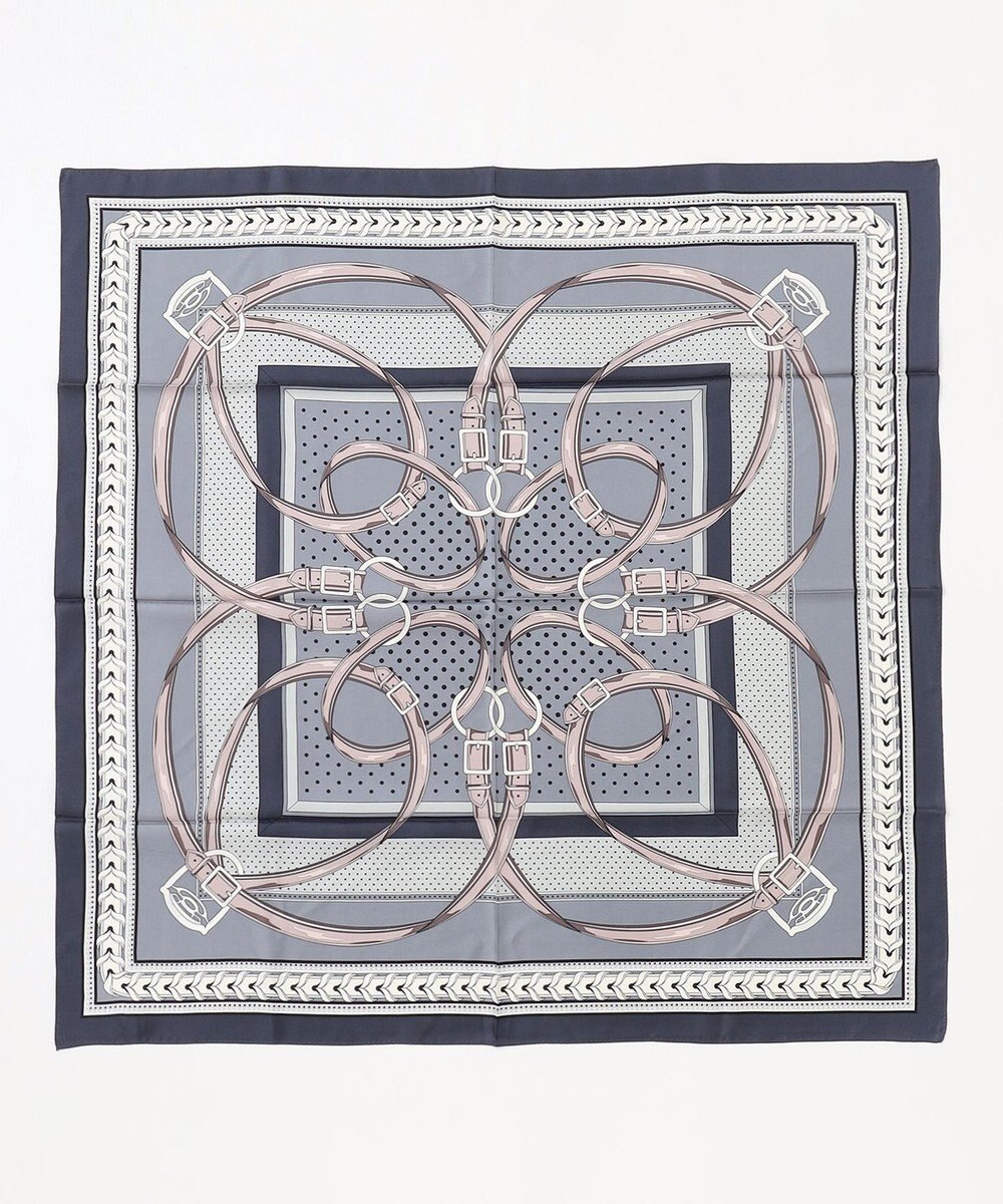 23区 ベルトモチーフ柄スカーフ 