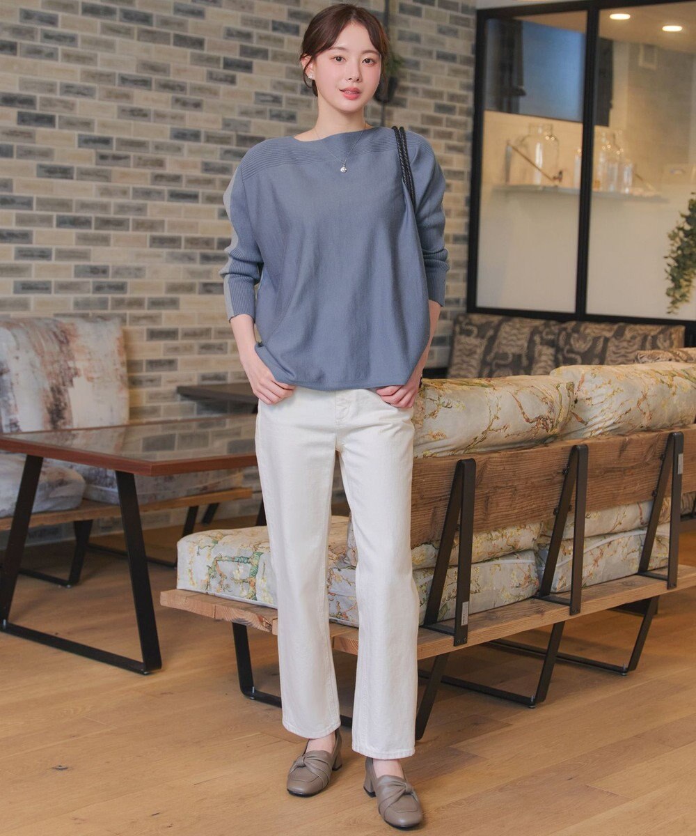 Tiaclasse 前後2wayバイカラーニットプルオーバー 