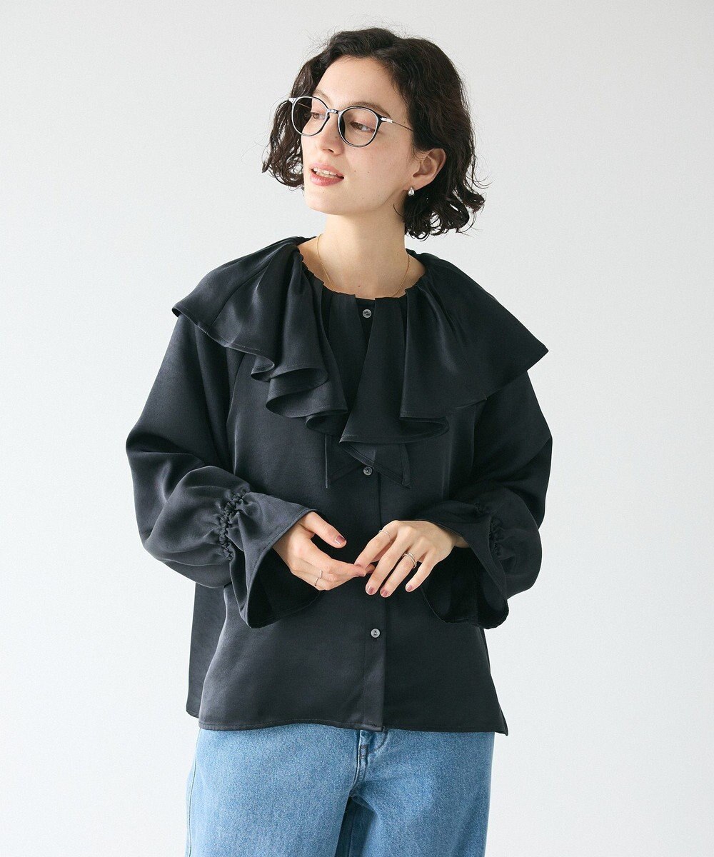 CRAFT STANDARD BOUTIQUE フリル衿ブラウス 