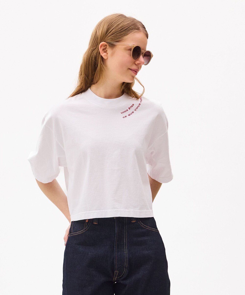 LENO EMBROIDERY  T-SHIRT / 刺繍Tシャツ 