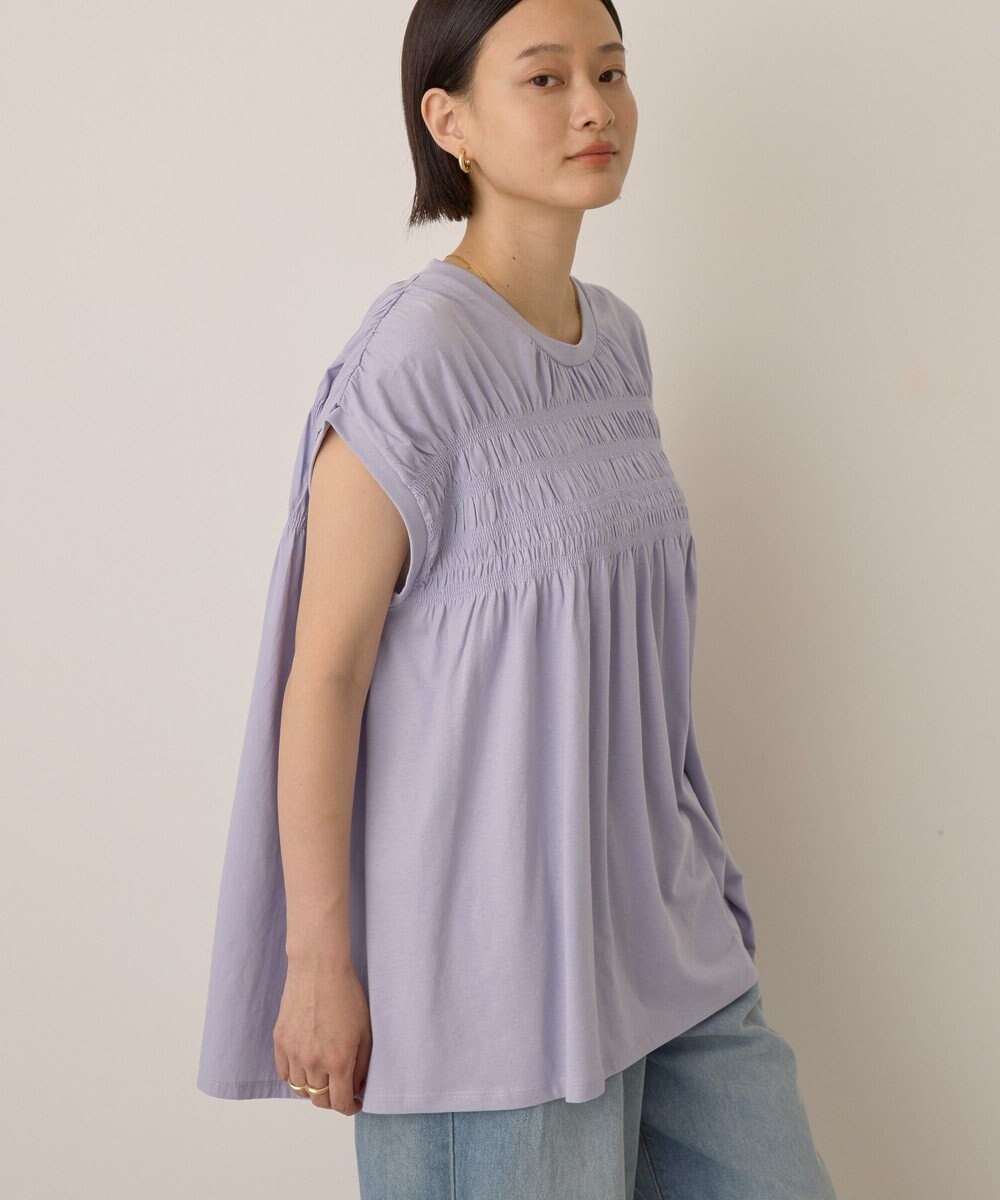 AMERICAN HOLIC シャーリング半袖フレアプルオーバー 