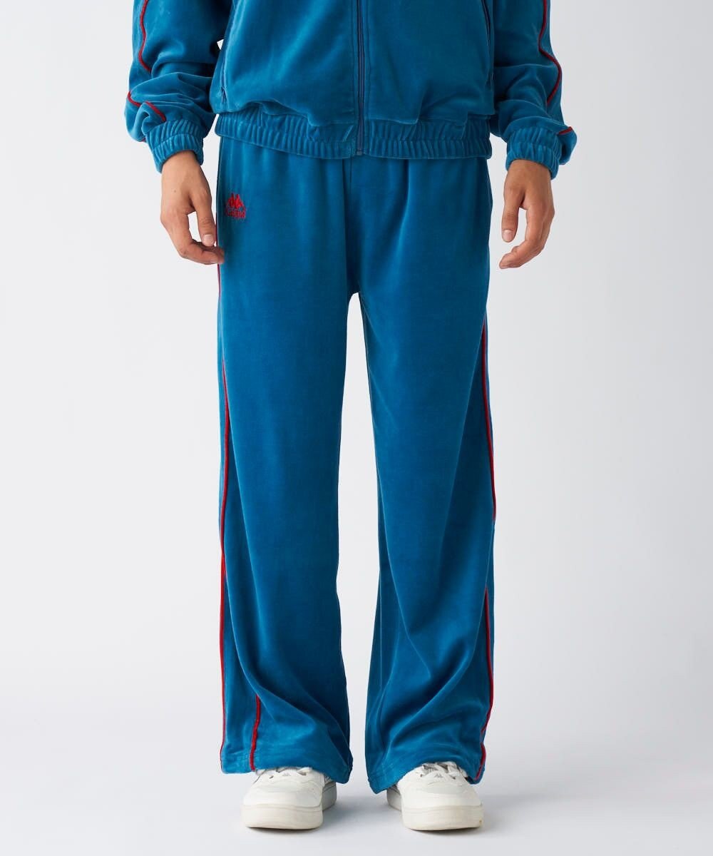 OP／FILA 【Kappa】ワイド ベロアトラックパンツ 